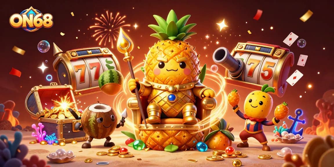 Experience slot games and big wins with ON68's vibrant casino adventure.