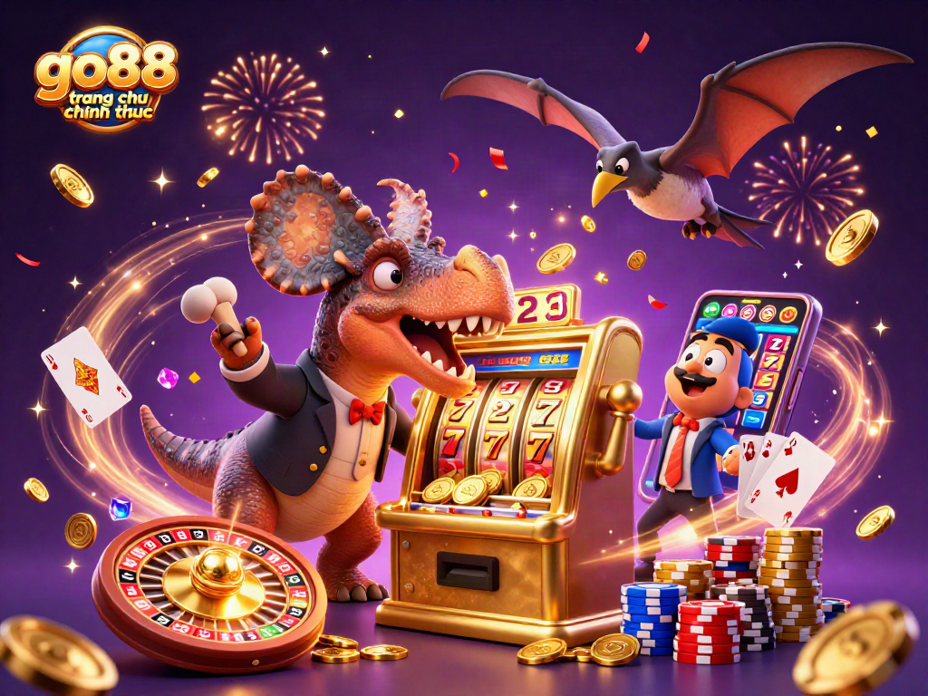 Experience exciting gameplay with go88 trang chu chinh thuc as a pachycephalosaurus triggers a jackpot!
