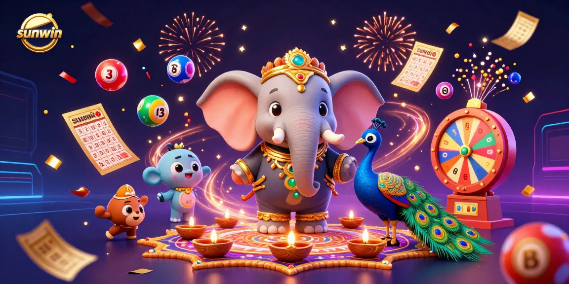 Experience the excitement of sunwin with vibrant lottery gameplay and festive celebrations.