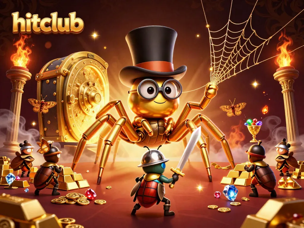 Hitclub's vibrant 3D scene showcases gaming excitement with characters in action within a casino setting.