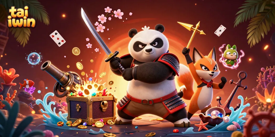 Experience thrilling gaming with tai iwin through vibrant characters and immersive casino elements.