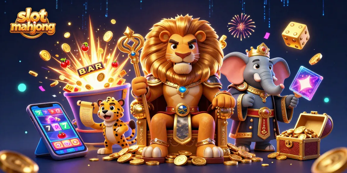 Experience excitement and potential wins with slot mahjong gameplay surrounded by dynamic casino elements.