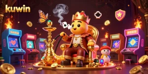 Kuwin casino illustration showcasing vibrant gaming elements and immersive atmosphere.