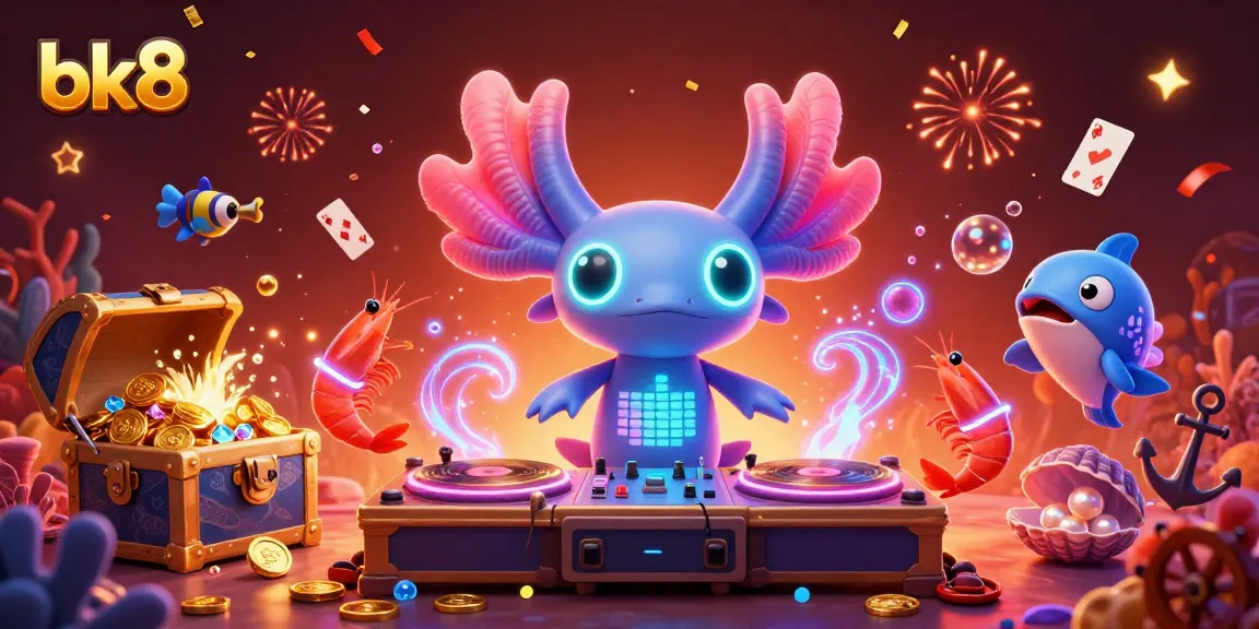 Participate in exciting bk8 casino action with charismatic characters in a vibrant underwater scene.